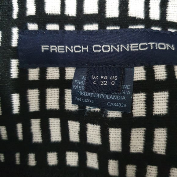 French Conection black & white plaid Jacket - Picture 5 of 6